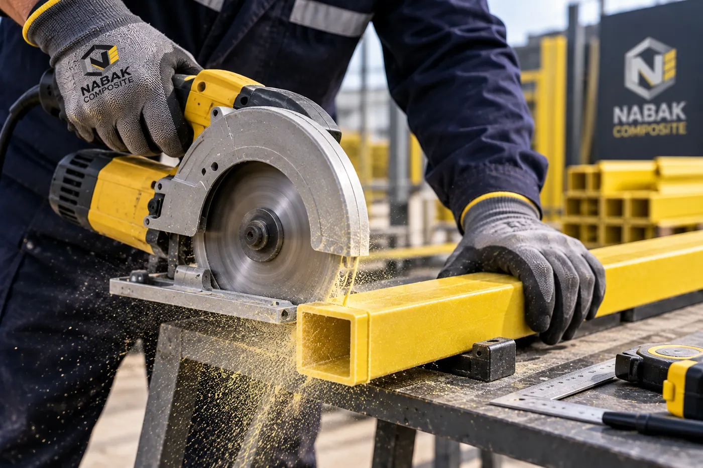 قابلیت برش و شکلدهی پروفیلهای کامپوزیتی FRP/GRP